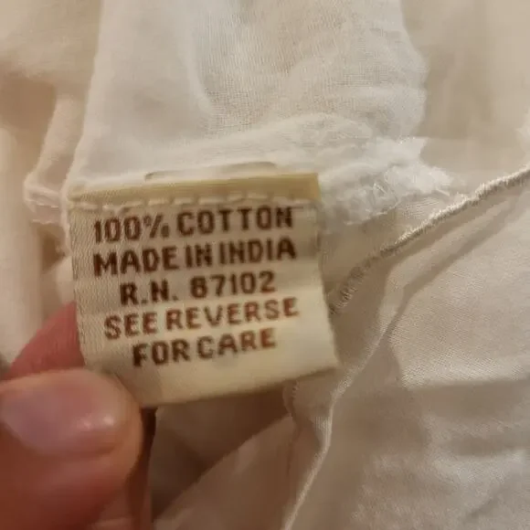 100% Cotton Loose White Shift Dress Lace & Pom Pom Detail XXXL - Picture 6 of 10